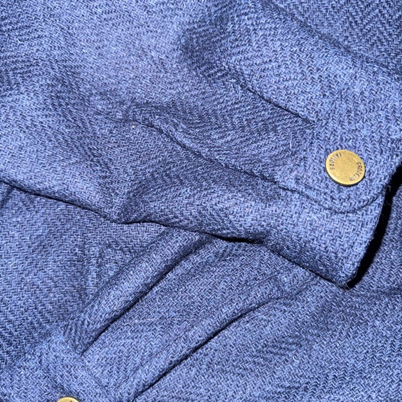 BROOKLYN TAILORS woven wool button down size 5 worn 2x men sizing - Picture 3 of 7